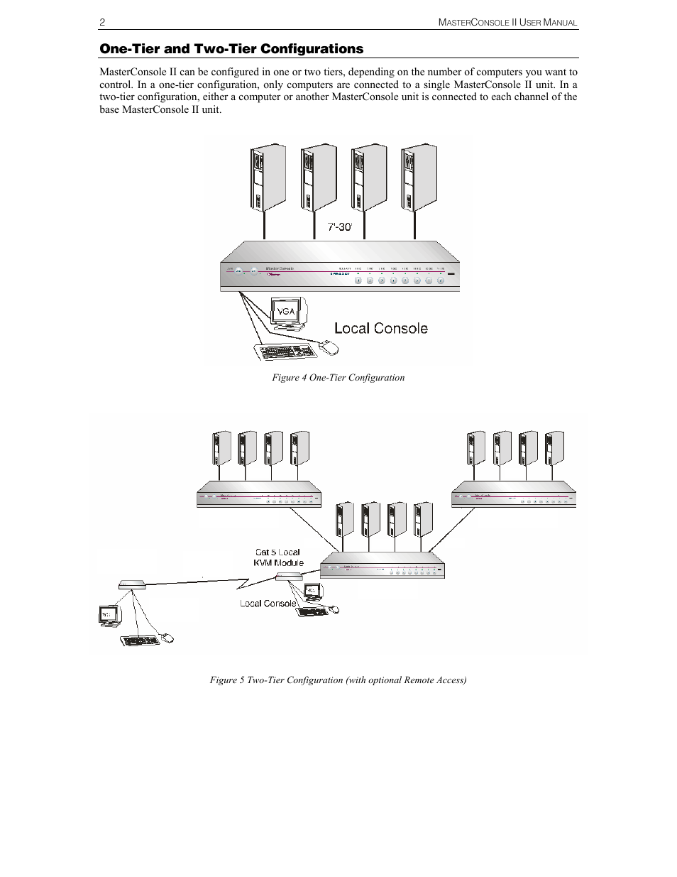 One-tier and two-tier configurations | Raritan Computer MCC4 User Manual | Page 10 / 42