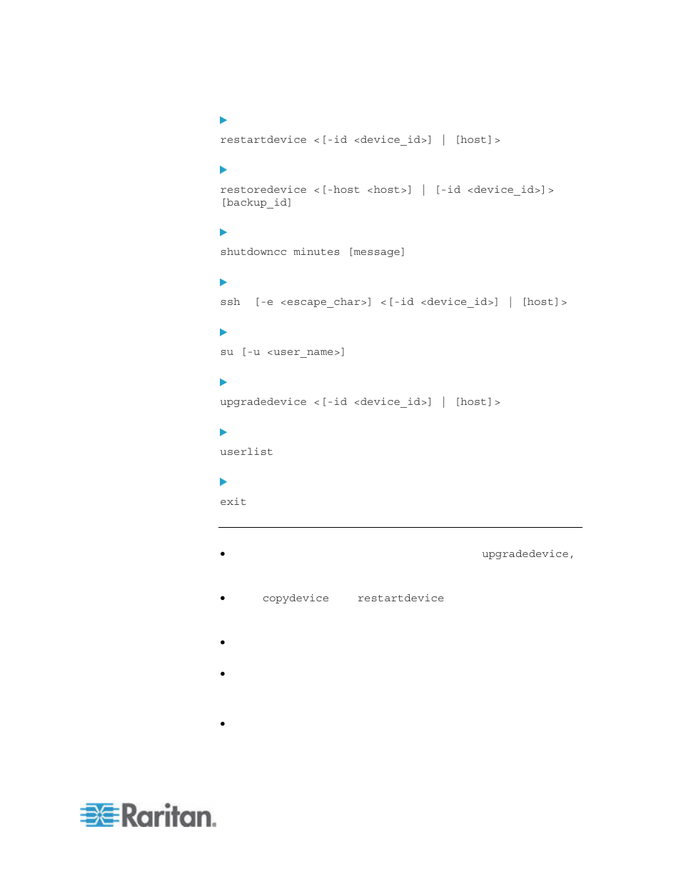 Command tips | Raritan Computer Home Security System User Manual | Page 275 / 384