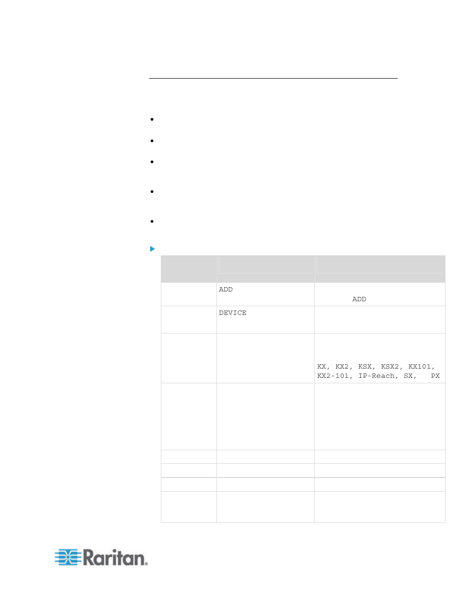 Devices csv file requirements | Raritan Computer Home Security System User Manual | Page 73 / 384