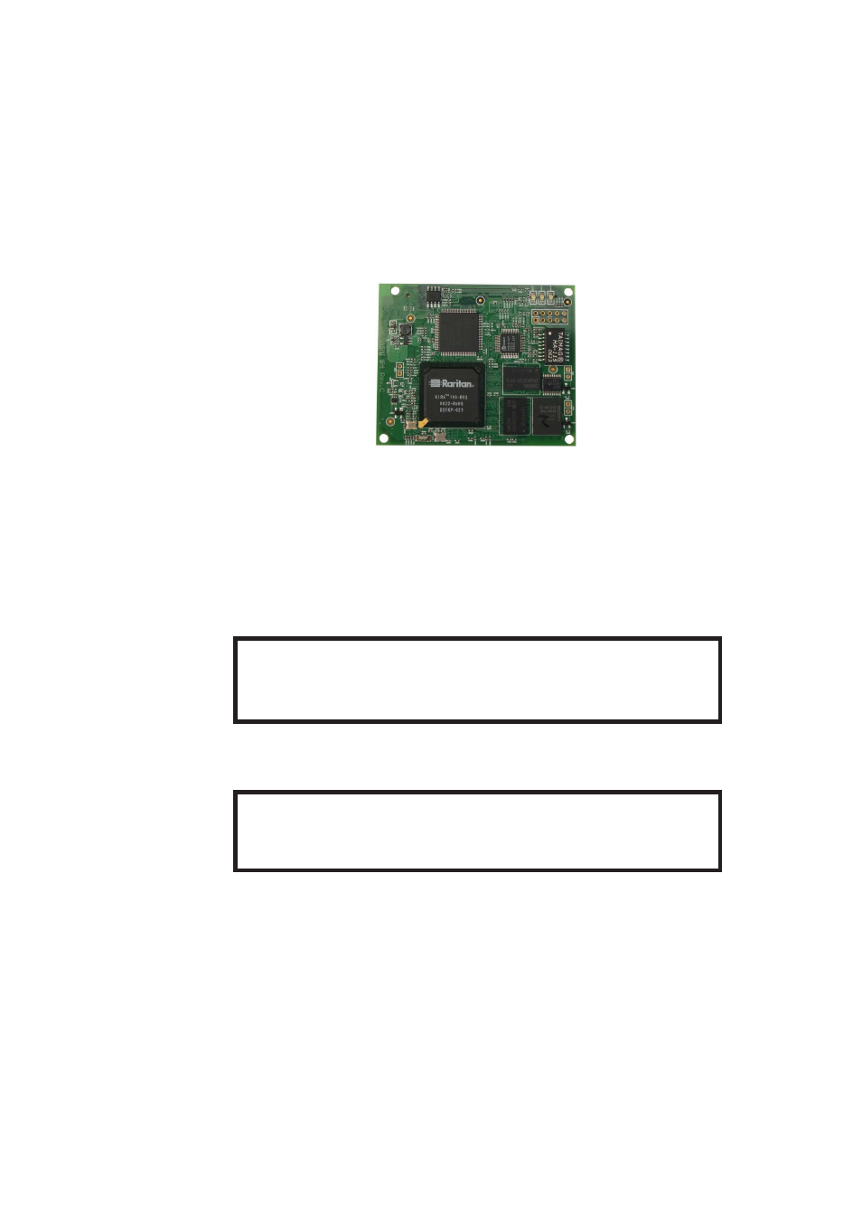 Chapter 1. the quick start guide, About the raritan asmi g4 remote management card, Connecting the asmi g4 module to the host system | Initial network configuration, The quick start guide, 1. initial network configuration, Warning | Raritan Computer Raritan ASMI G4 User Manual | Page 10 / 115