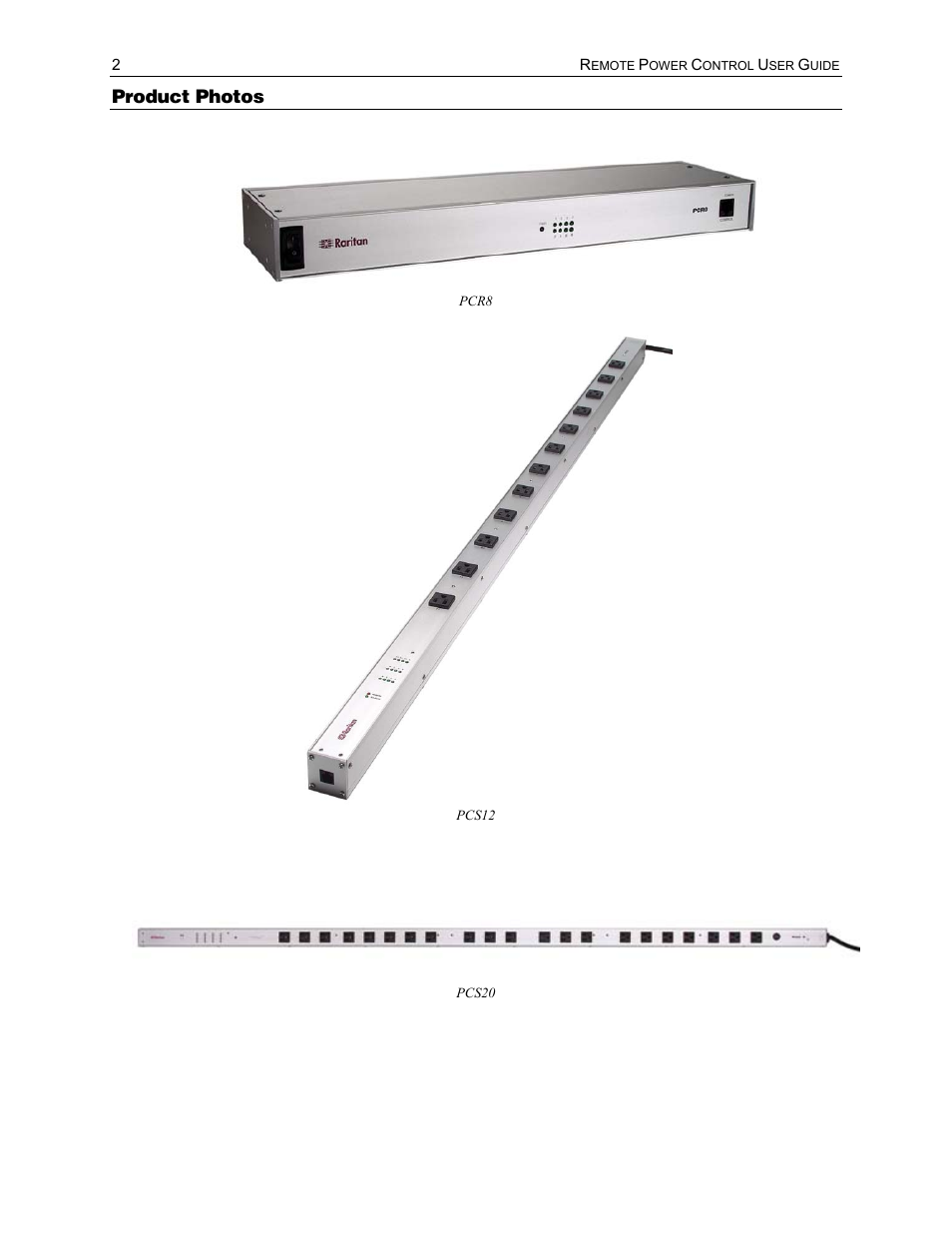 Product photos | Raritan Computer PCS12 User Manual | Page 12 / 43