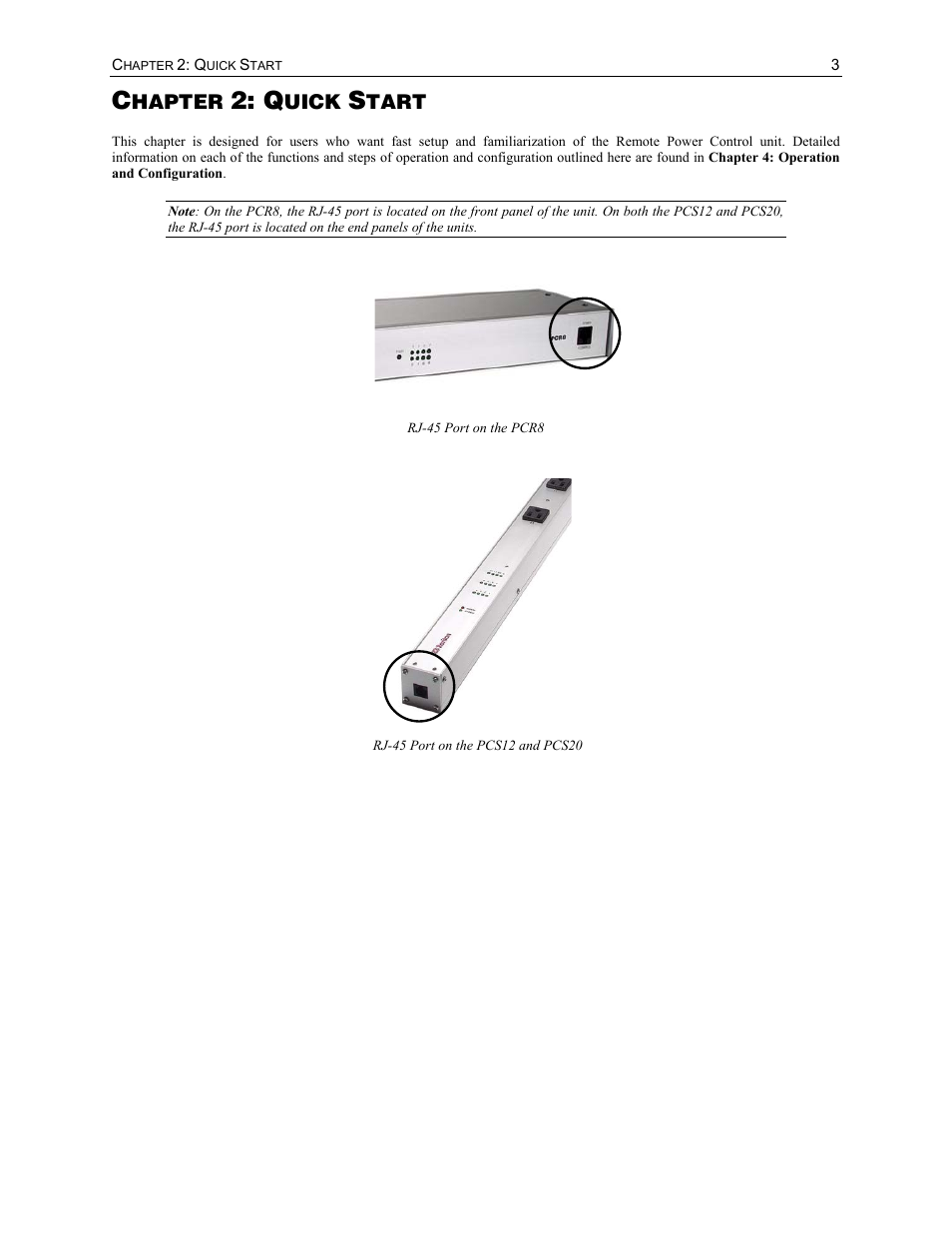 Hapter, Uick, Tart | Raritan Computer PCS12 User Manual | Page 13 / 43