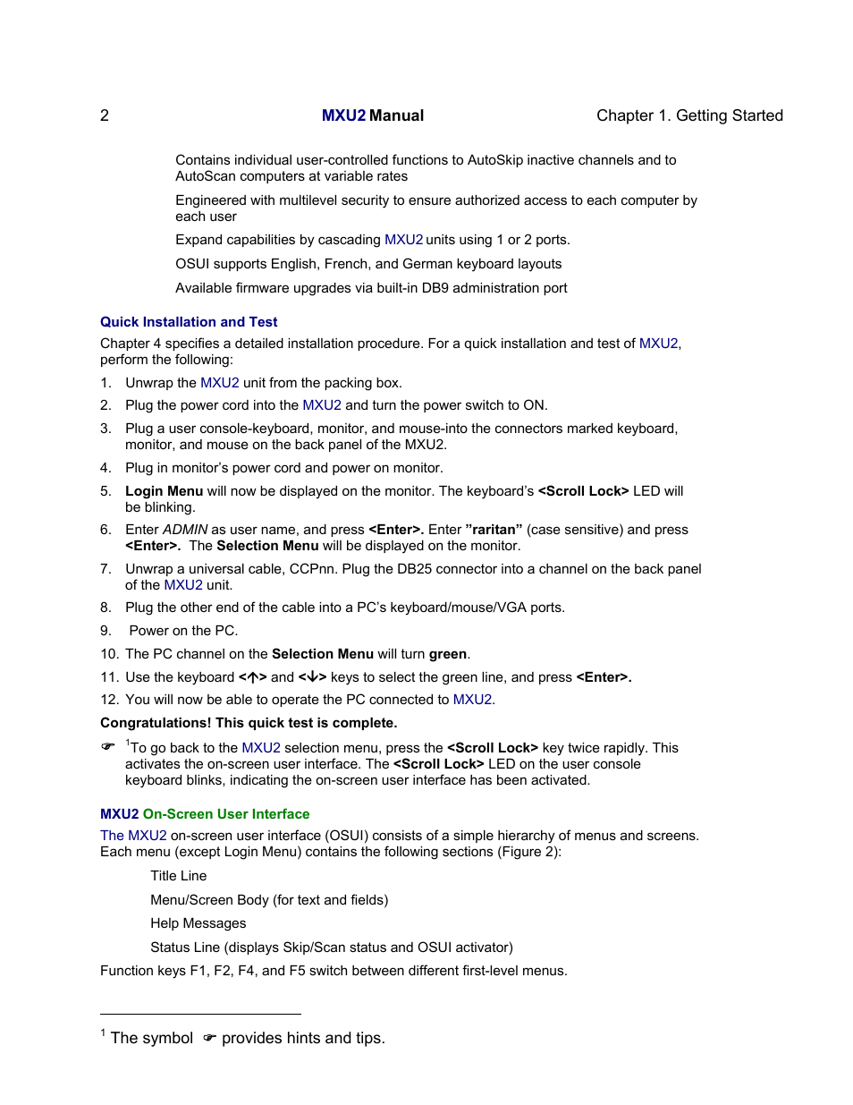 Raritan Computer MXU2 User Manual | Page 12 / 40