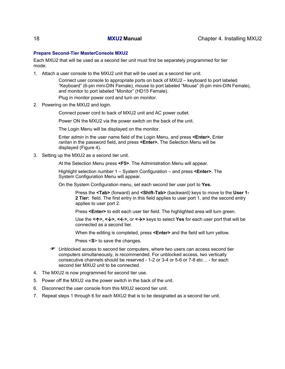 Raritan Computer MXU2 User Manual | Page 28 / 40