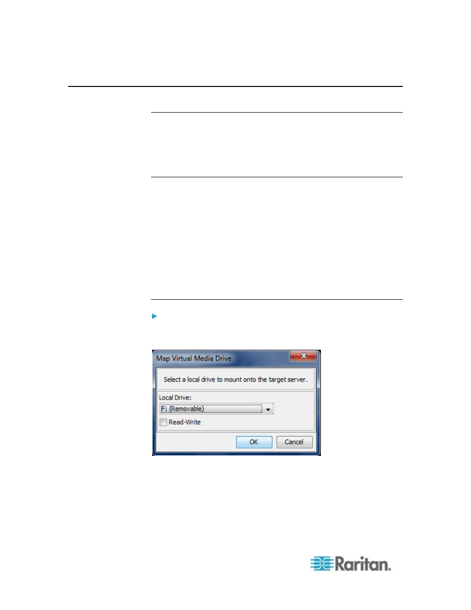 Connecting to virtual media | Raritan Computer DKSXII-V2.3.0-0D-E User Manual | Page 110 / 362