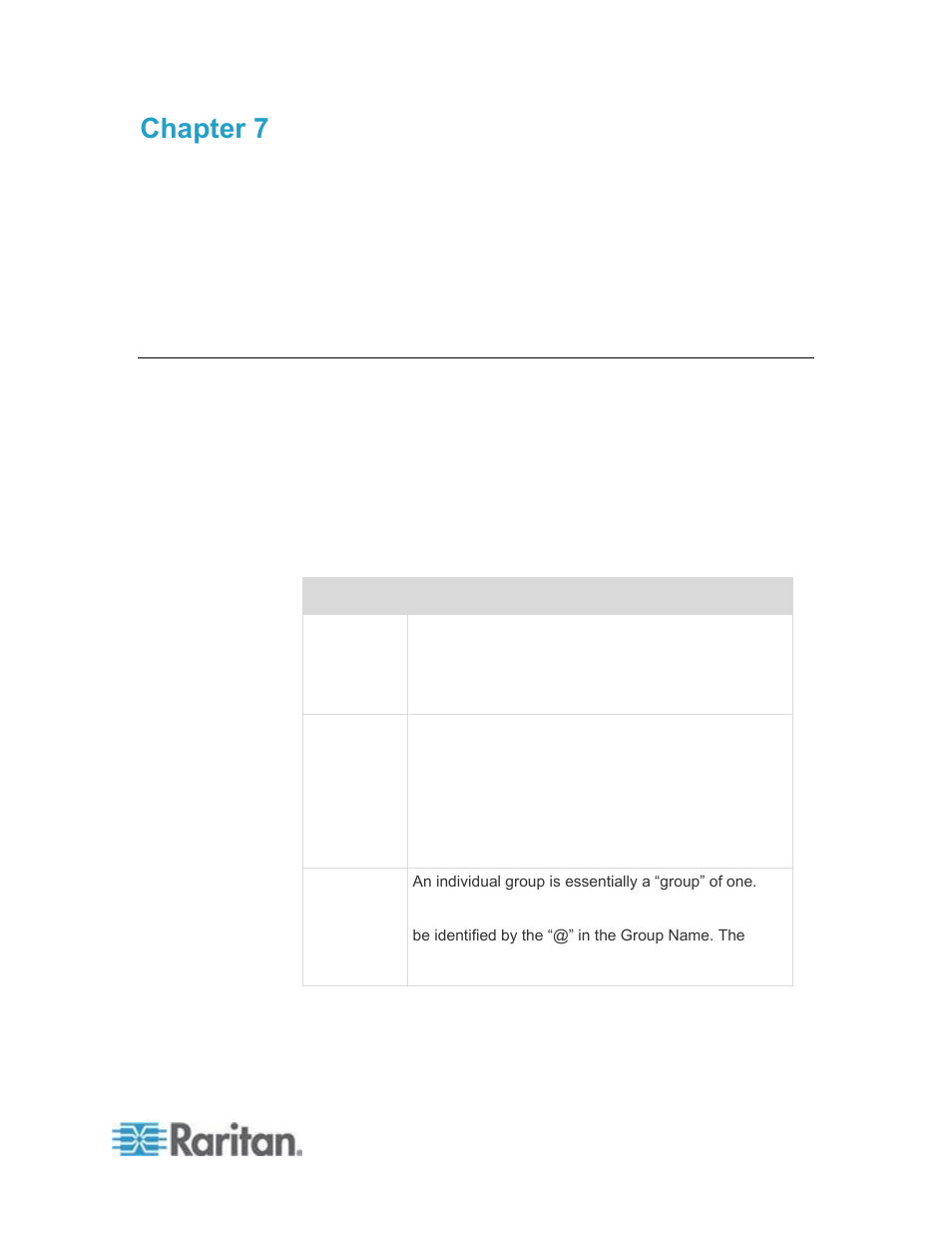 Chapter 7 user management | Raritan Computer DKSXII-V2.3.0-0D-E User Manual | Page 123 / 362