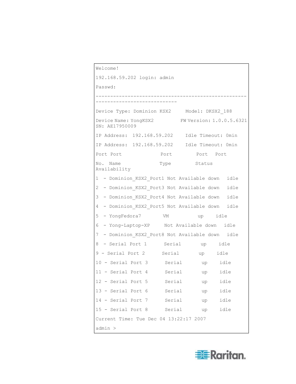 Raritan Computer DKSXII-V2.3.0-0D-E User Manual | Page 240 / 362