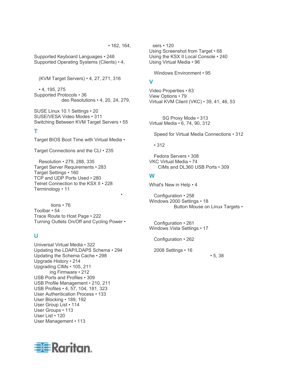 Raritan Computer DKSXII-V2.3.0-0D-E User Manual | Page 361 / 362