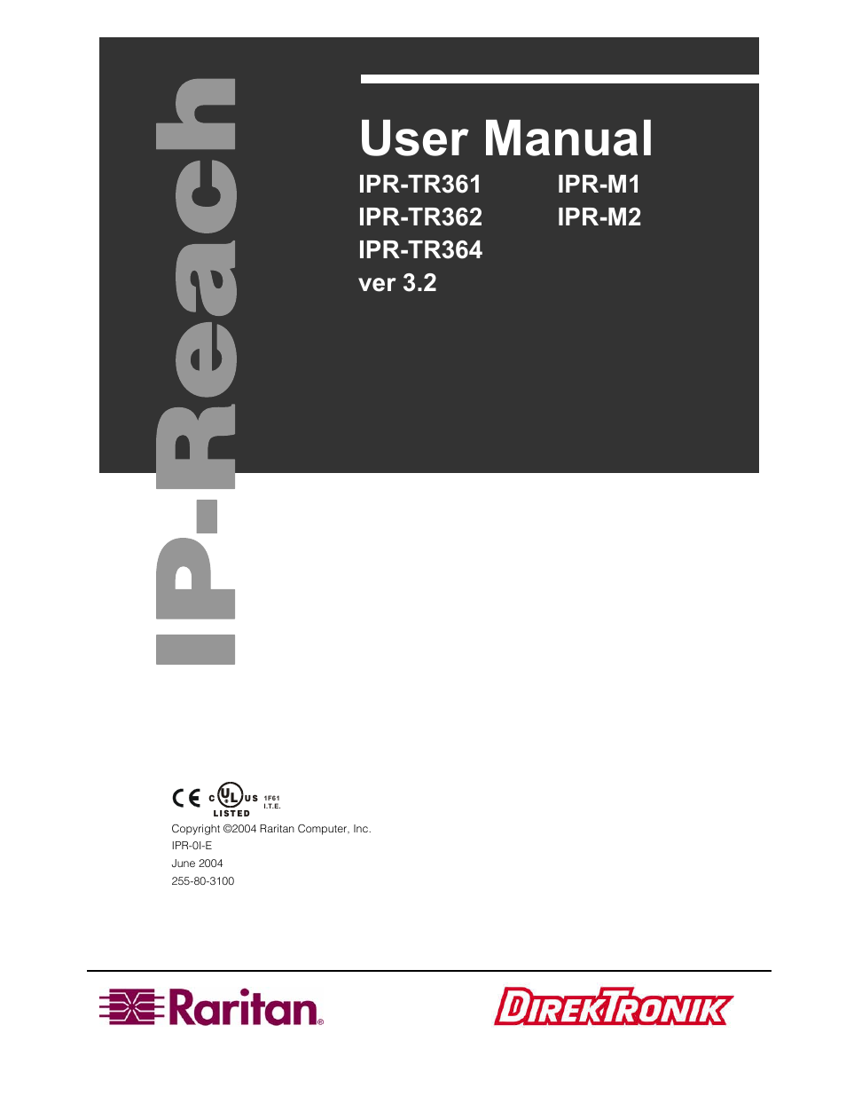 Raritan Computer Raritan TeleReach TR361 User Manual | 84 pages