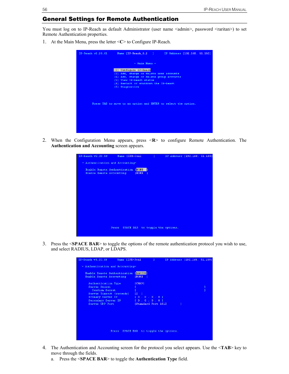 Raritan Computer Raritan TeleReach TR361 User Manual | Page 64 / 84