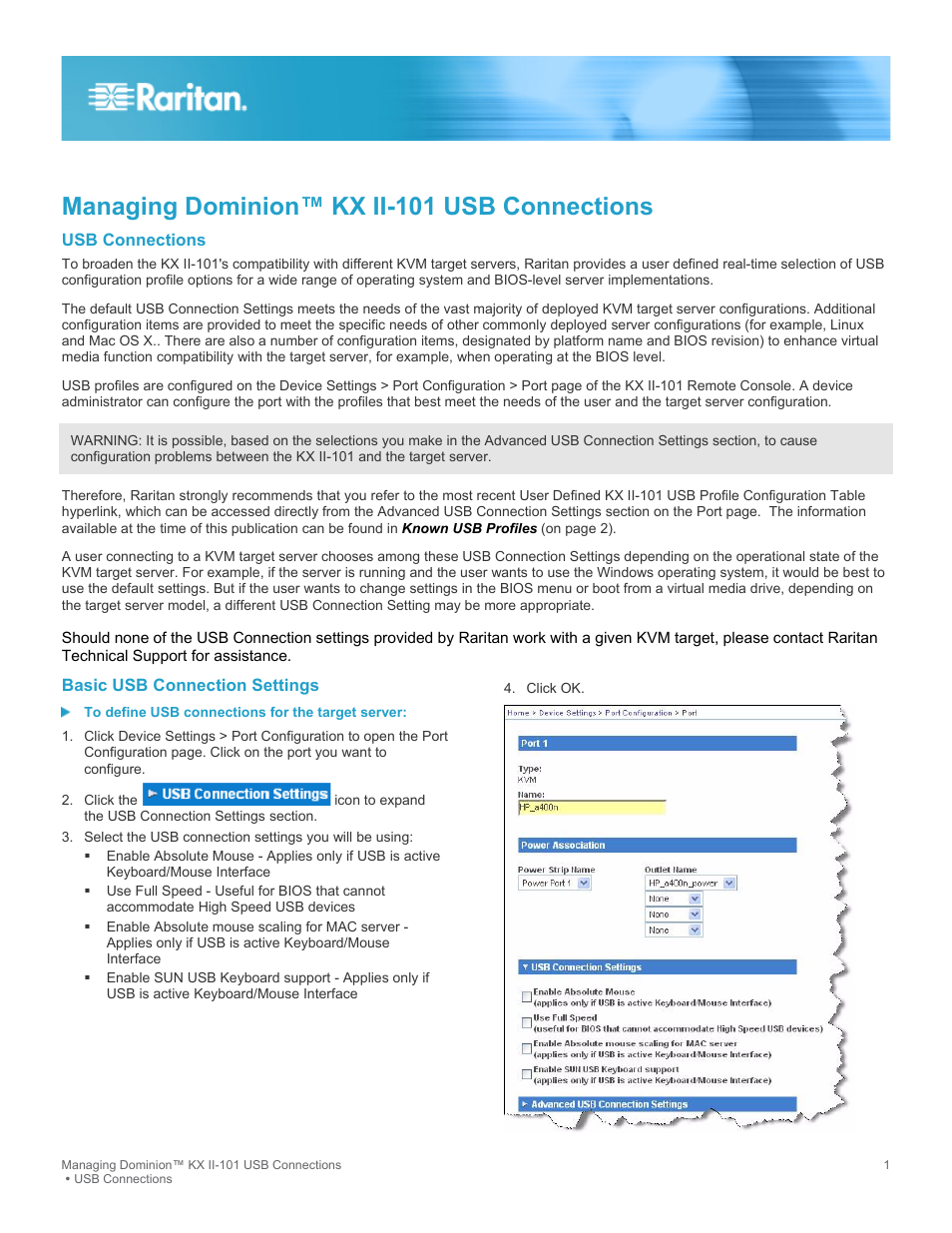 Raritan Computer DOMINION KX II-101 User Manual | 8 pages
