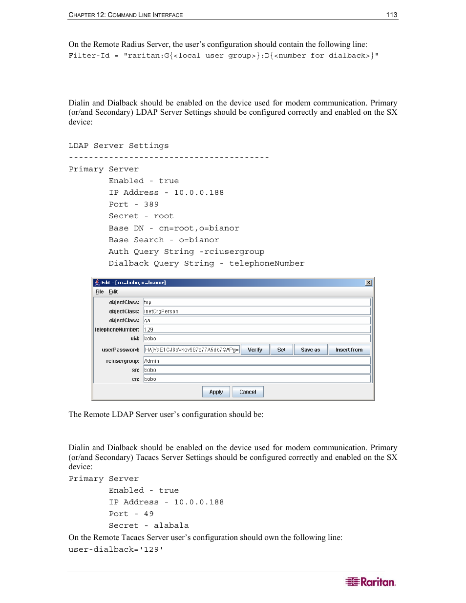 Raritan Computer SX User Manual | Page 131 / 226
