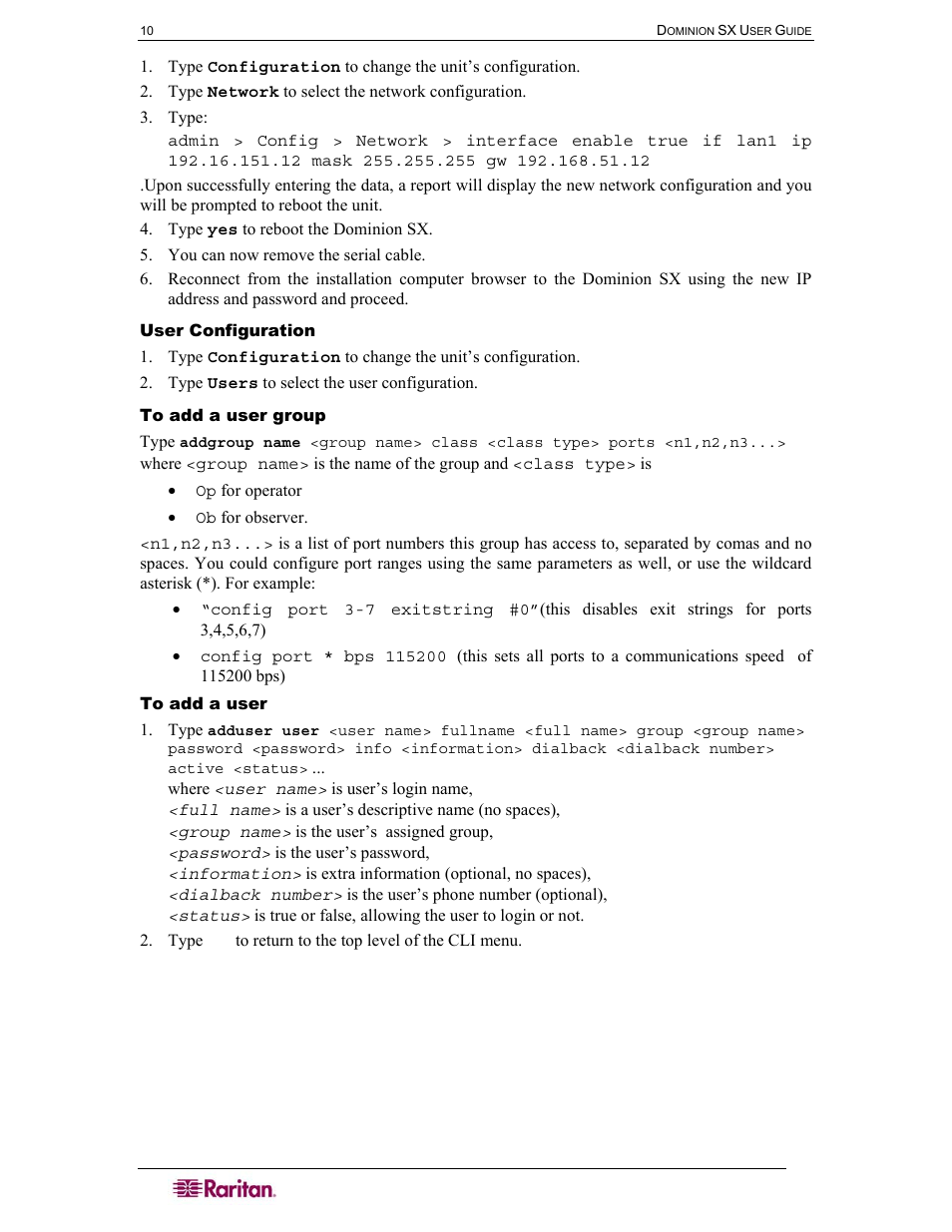 Raritan Computer SX User Manual | Page 28 / 226