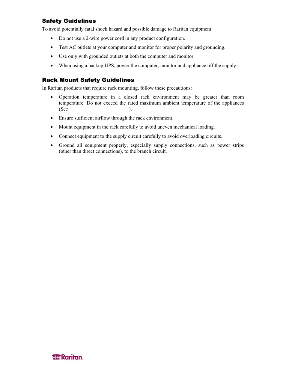Raritan Computer SX User Manual | Page 4 / 226