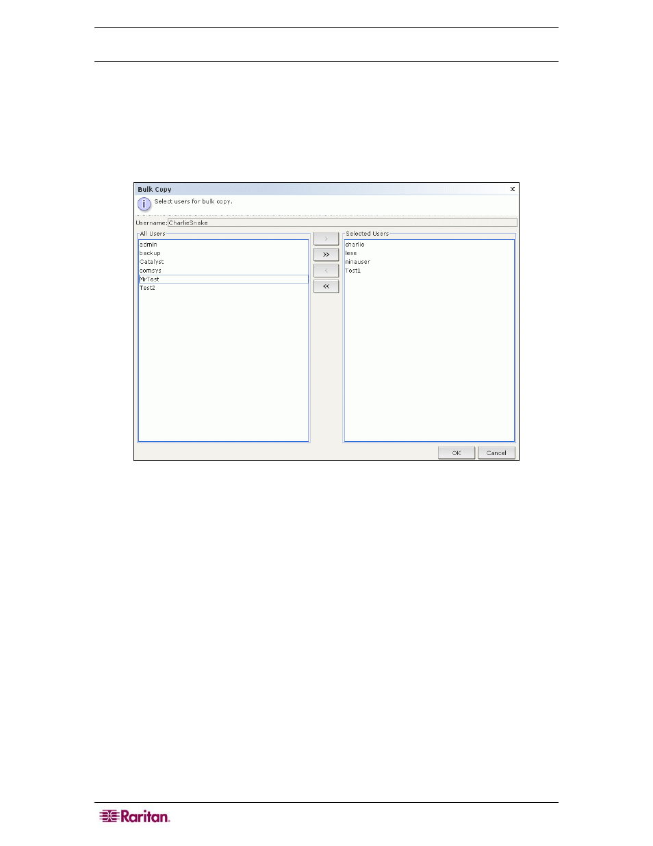 Bulk copy, Figure 86 bulk copy screen | Raritan Computer CC-SG User Manual | Page 102 / 258