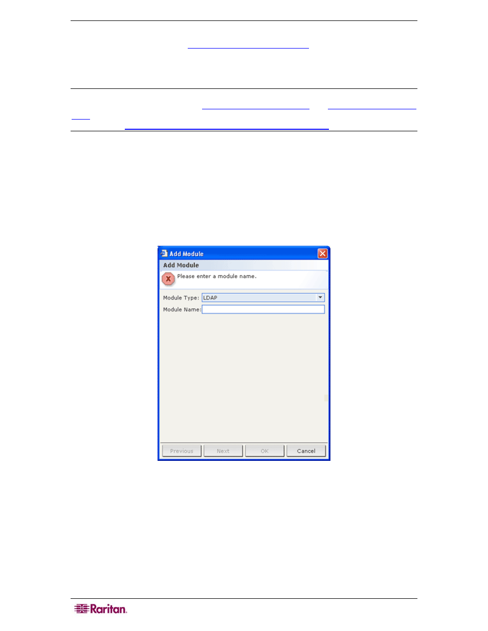 Add ldap (netscape) module to cc-sg, Figure 104 add ldap module | Raritan Computer CC-SG User Manual | Page 124 / 258