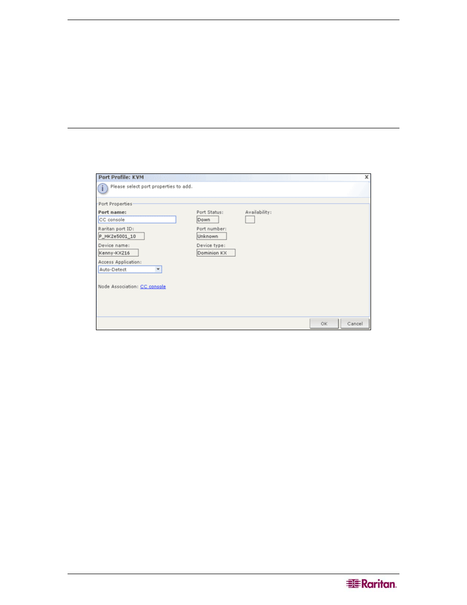 Edit ports, Figure 41 ports profile | Raritan Computer CC-SG User Manual | Page 59 / 258