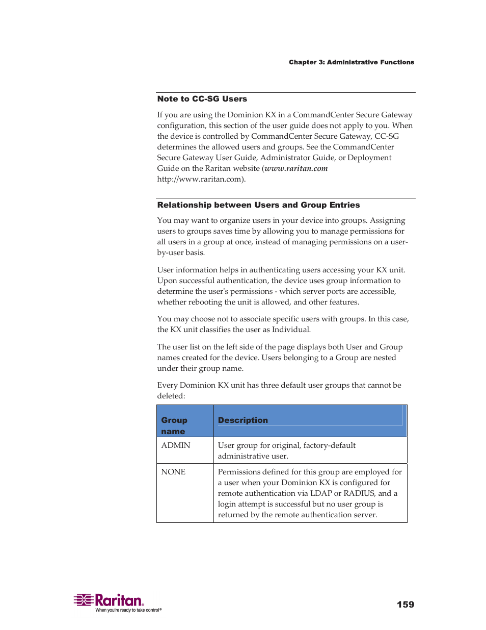 Raritan Computer DKX416 User Manual | Page 169 / 269