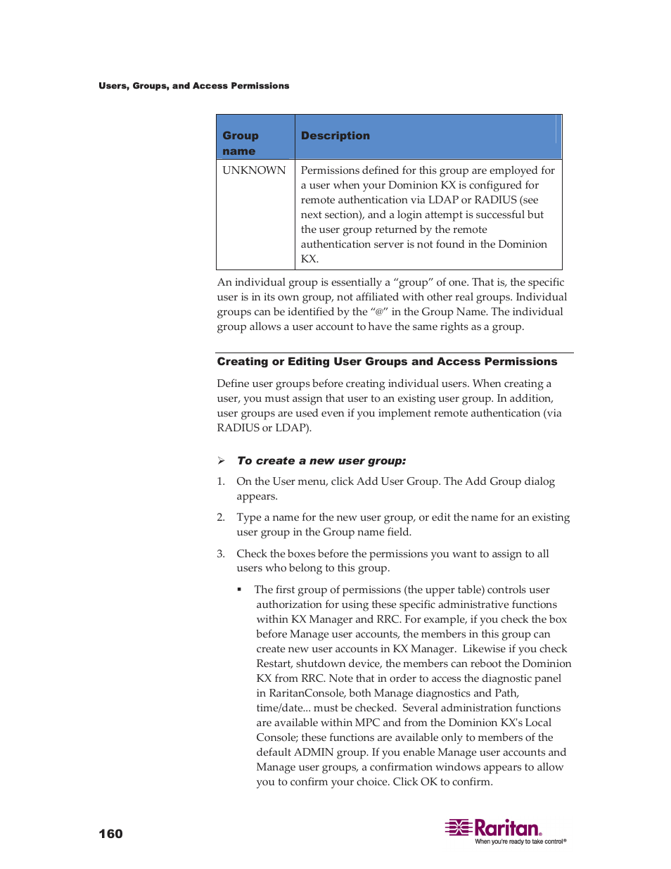 Raritan Computer DKX416 User Manual | Page 170 / 269