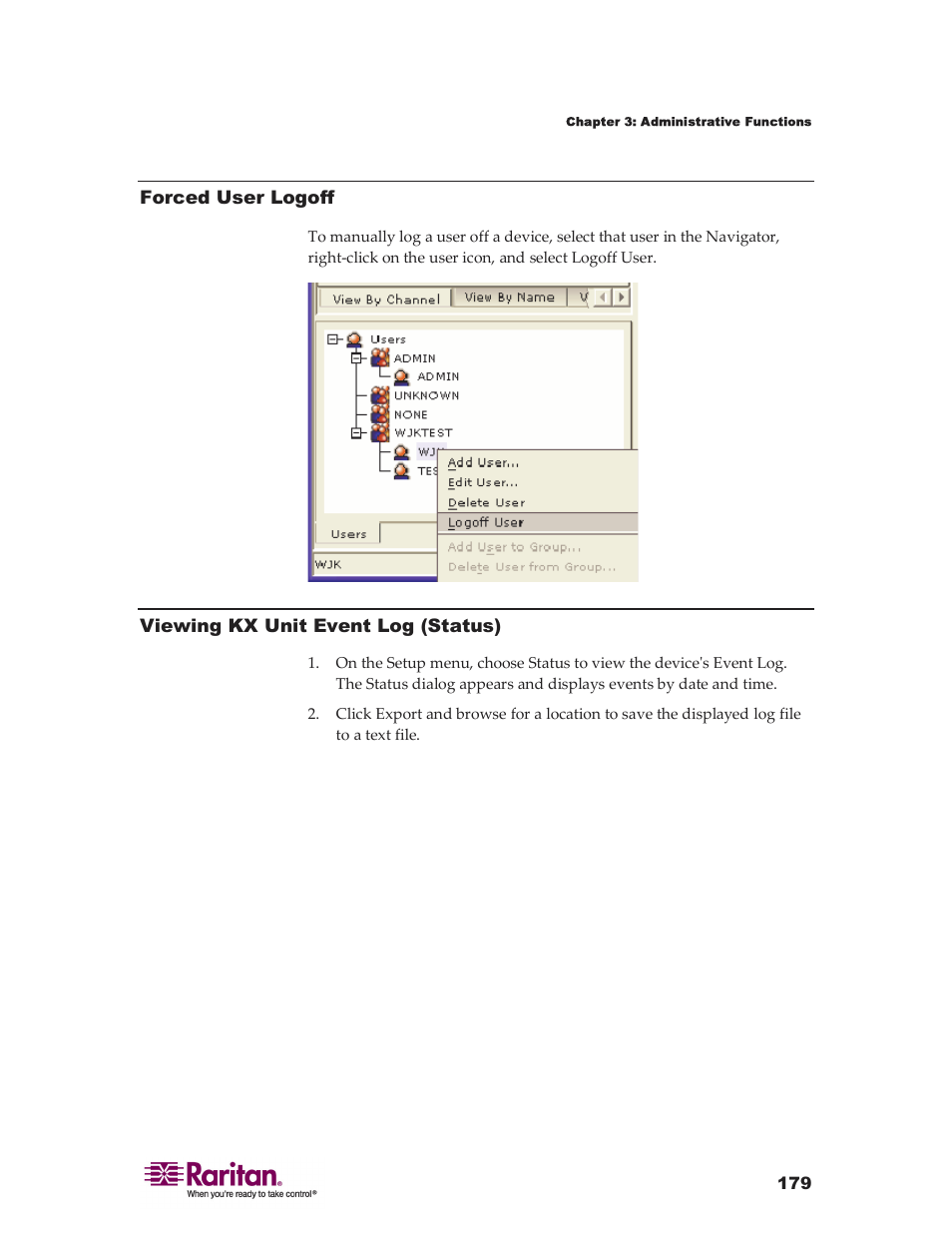 Raritan Computer DKX416 User Manual | Page 189 / 269