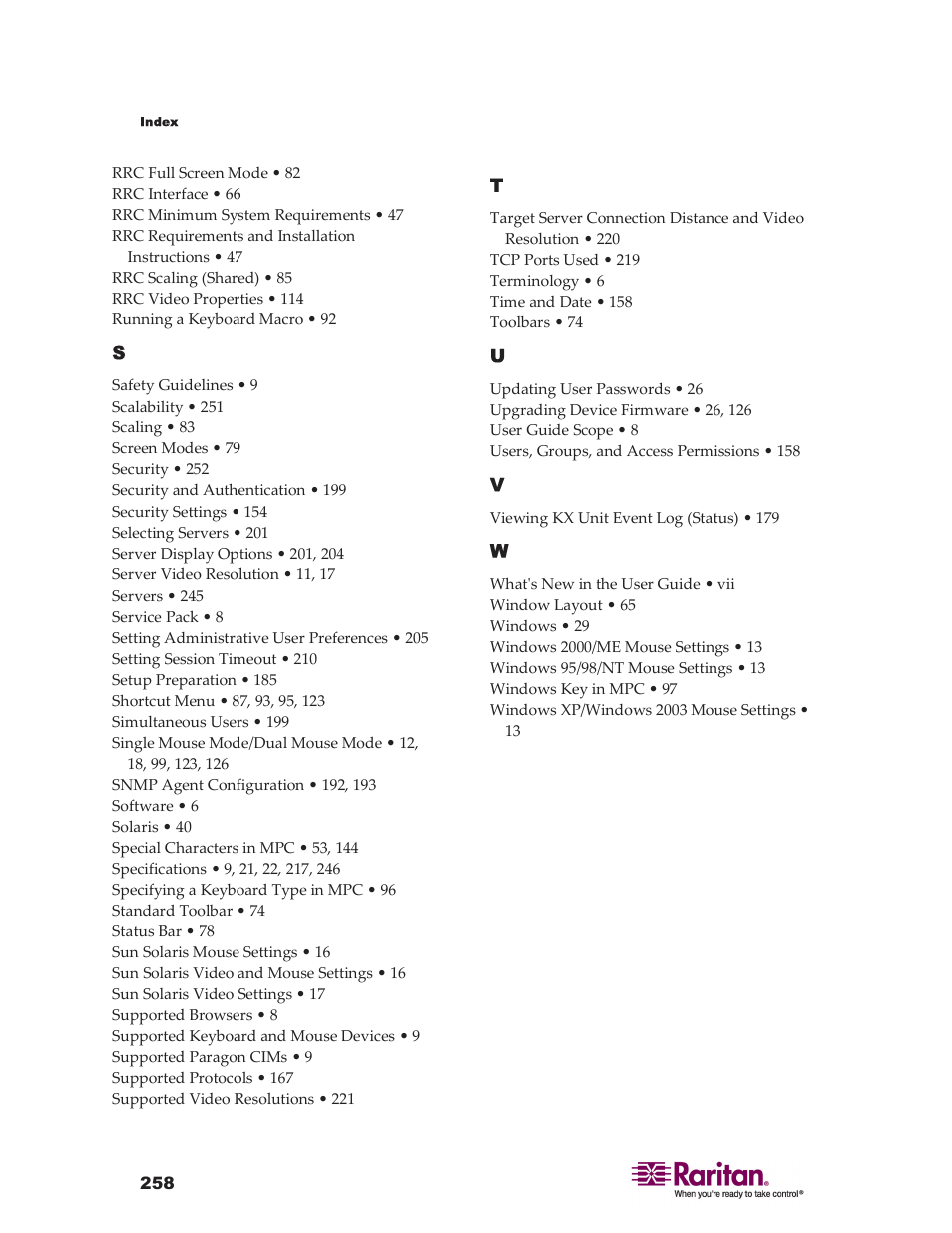 Raritan Computer DKX416 User Manual | Page 268 / 269