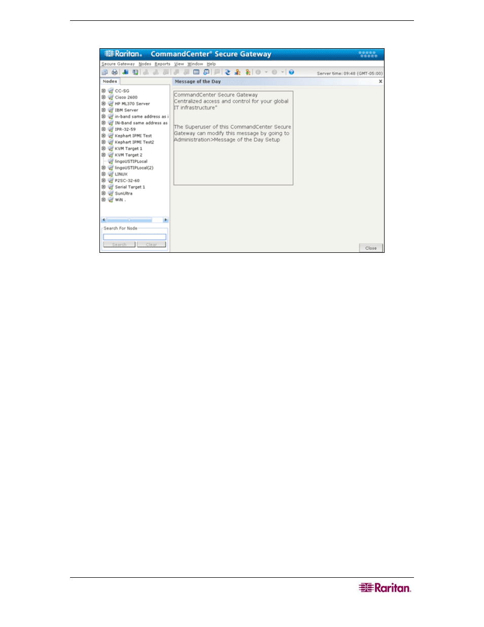 Figure 2 cc-sg director client home screen | Raritan Computer CommandCenter CC-SG User Manual | Page 13 / 58