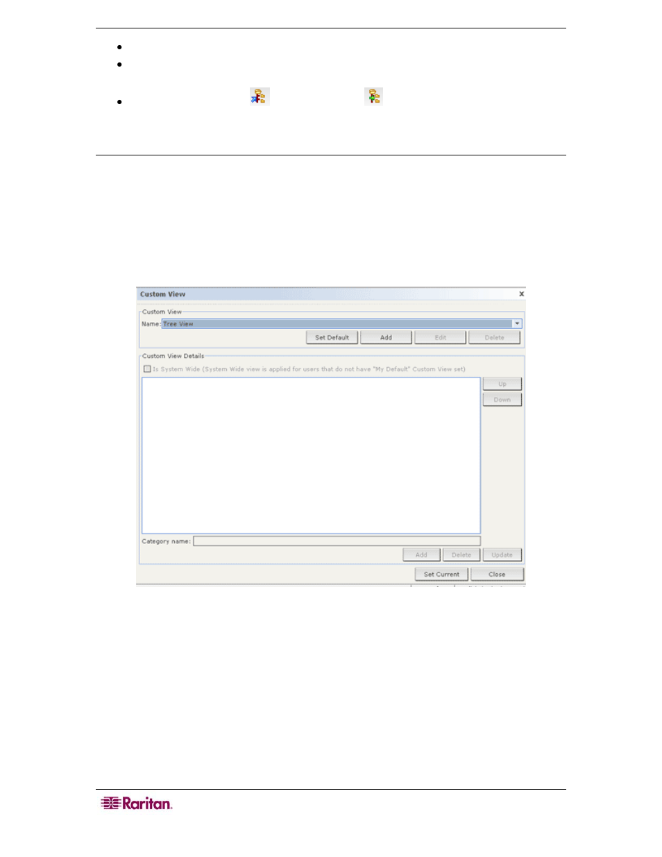 Custom view, Figure 21 custom view screen | Raritan Computer CommandCenter CC-SG User Manual | Page 30 / 58