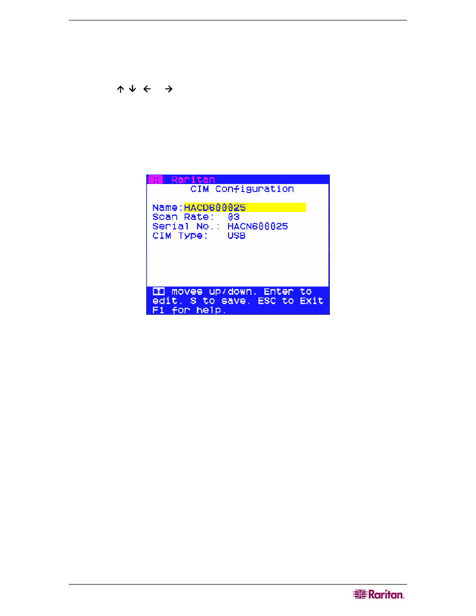 Configuration menu, Figure 10 cim configuration menu | Raritan Computer MasterConsole Z User Manual | Page 17 / 34