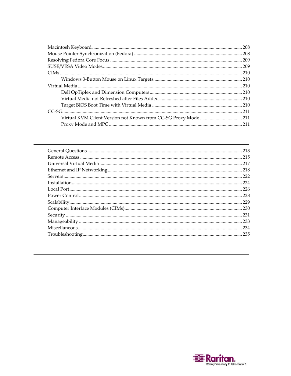 Raritan Computer DOMINION KX II DKX2-0E-E User Manual | Page 10 / 257