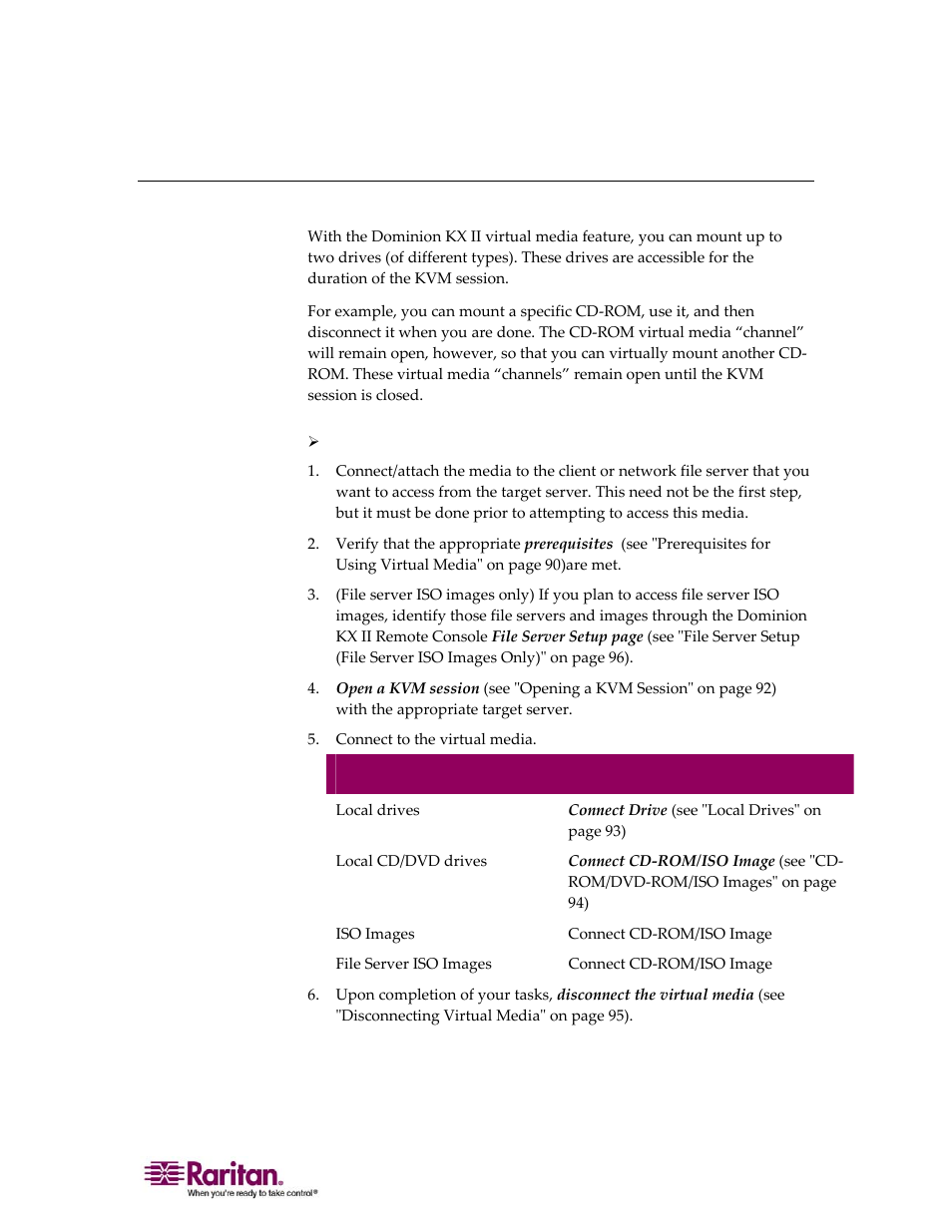 Using virtual media | Raritan Computer DOMINION KX II DKX2-0E-E User Manual | Page 105 / 257