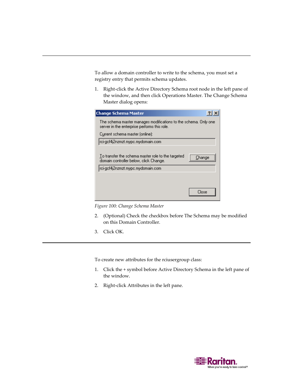 Creating a new attribute, 198 creating a new attribute | Raritan Computer DOMINION KX II DKX2-0E-E User Manual | Page 212 / 257