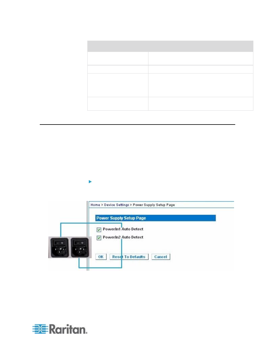 Power supply setup | Raritan Computer DKX2-V2.3.5-0N-E User Manual | Page 166 / 351