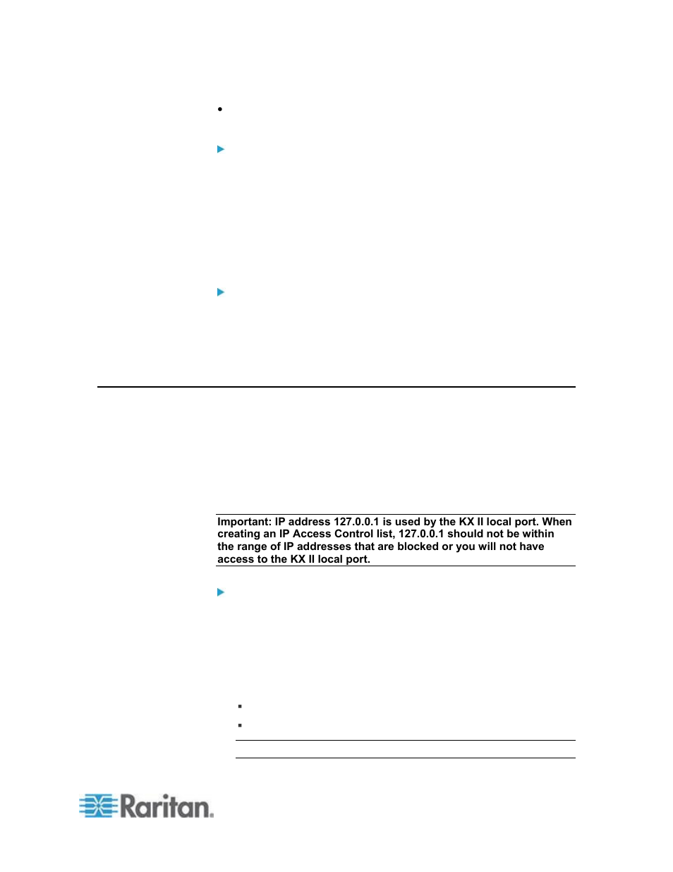 Configuring ip access control | Raritan Computer DKX2-V2.3.5-0N-E User Manual | Page 214 / 351