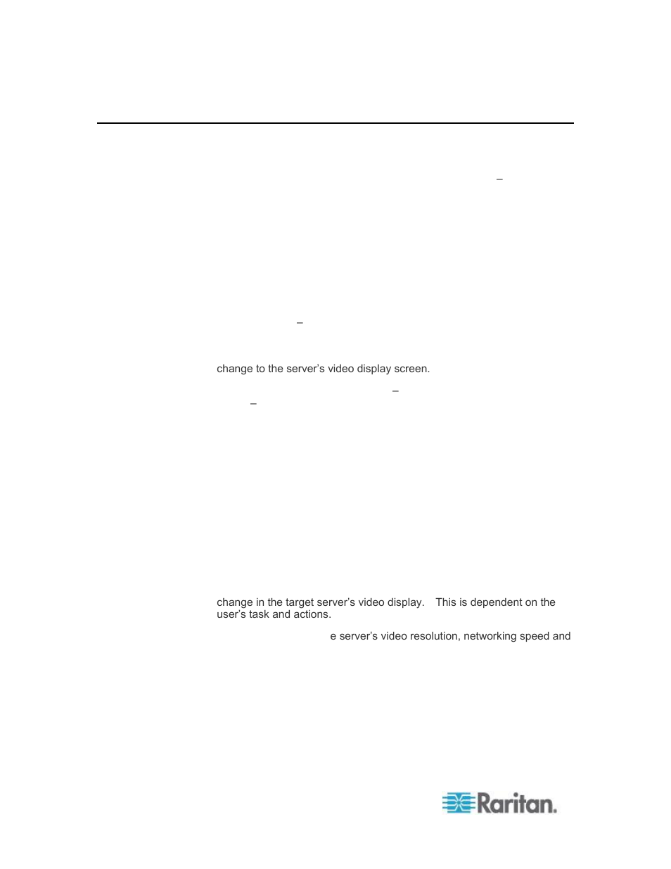 Bandwidth and kvm-over-ip performance | Raritan Computer DKX2-V2.3.5-0N-E User Manual | Page 319 / 351