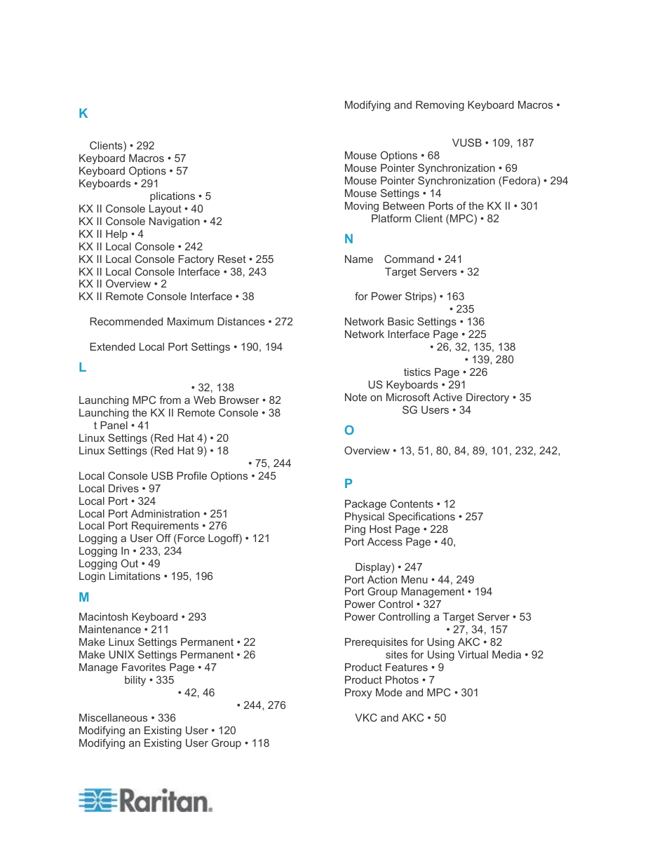 Raritan Computer DKX2-V2.3.5-0N-E User Manual | Page 348 / 351