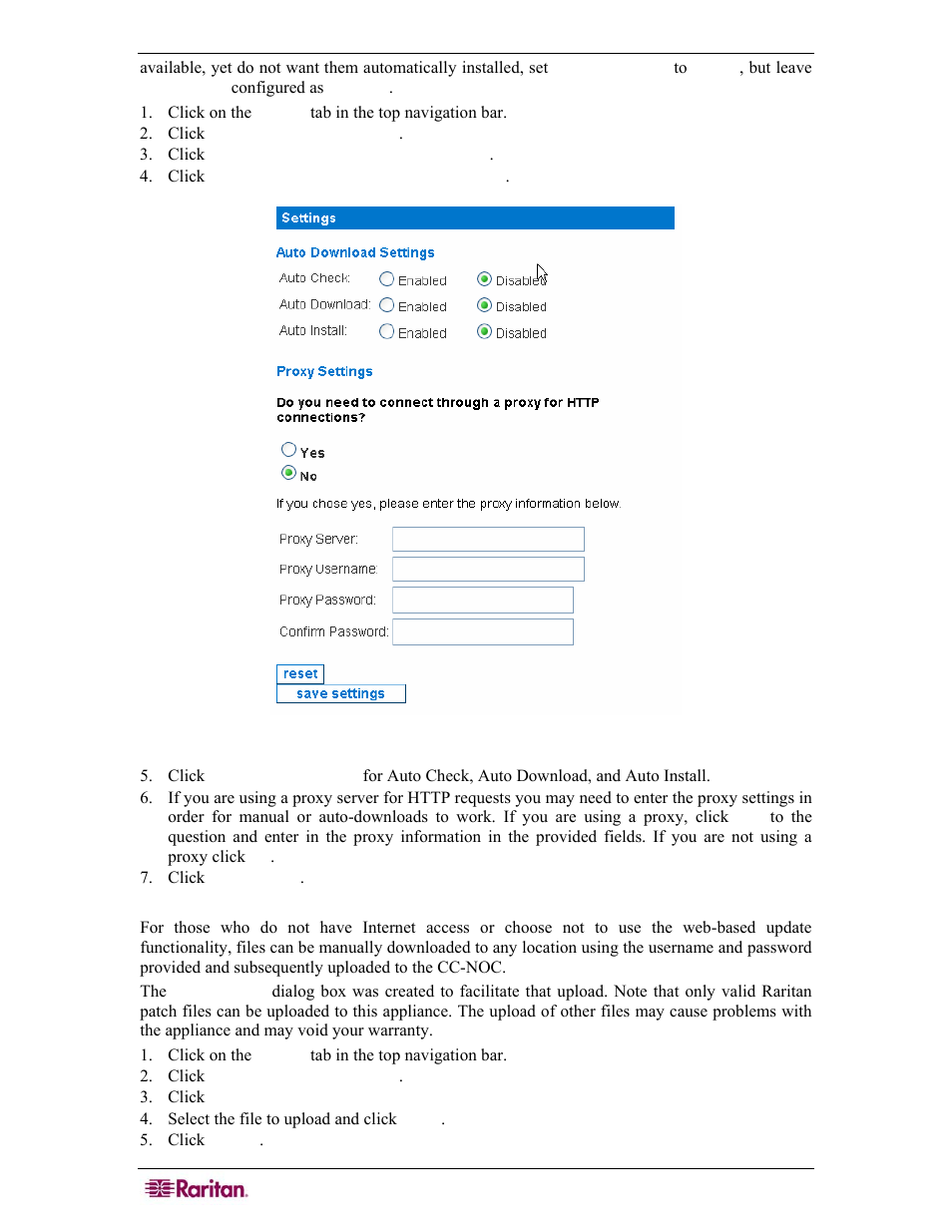 Upload update manually, Figure 47 view all updates | Raritan Computer COMMANDCENTER NOC User Manual | Page 50 / 156