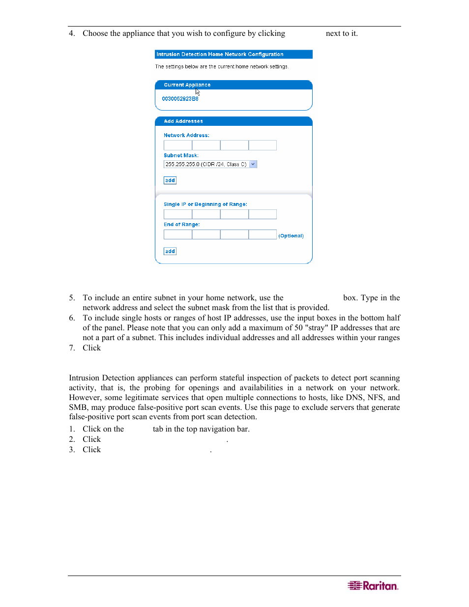 Configure port scan detection | Raritan Computer COMMANDCENTER NOC User Manual | Page 59 / 156