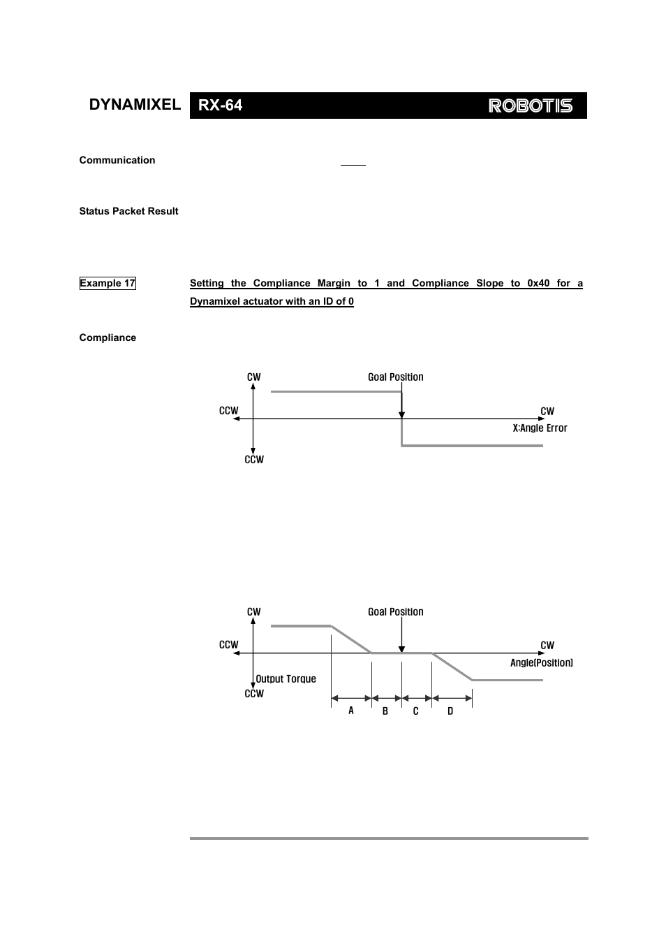 Dynamixel rx-64 | Robotis Dynamixel RX-64 User Manual | Page 28 / 38