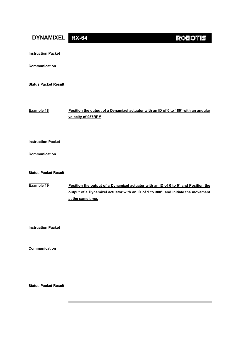 Dynamixel rx-64 | Robotis Dynamixel RX-64 User Manual | Page 29 / 38