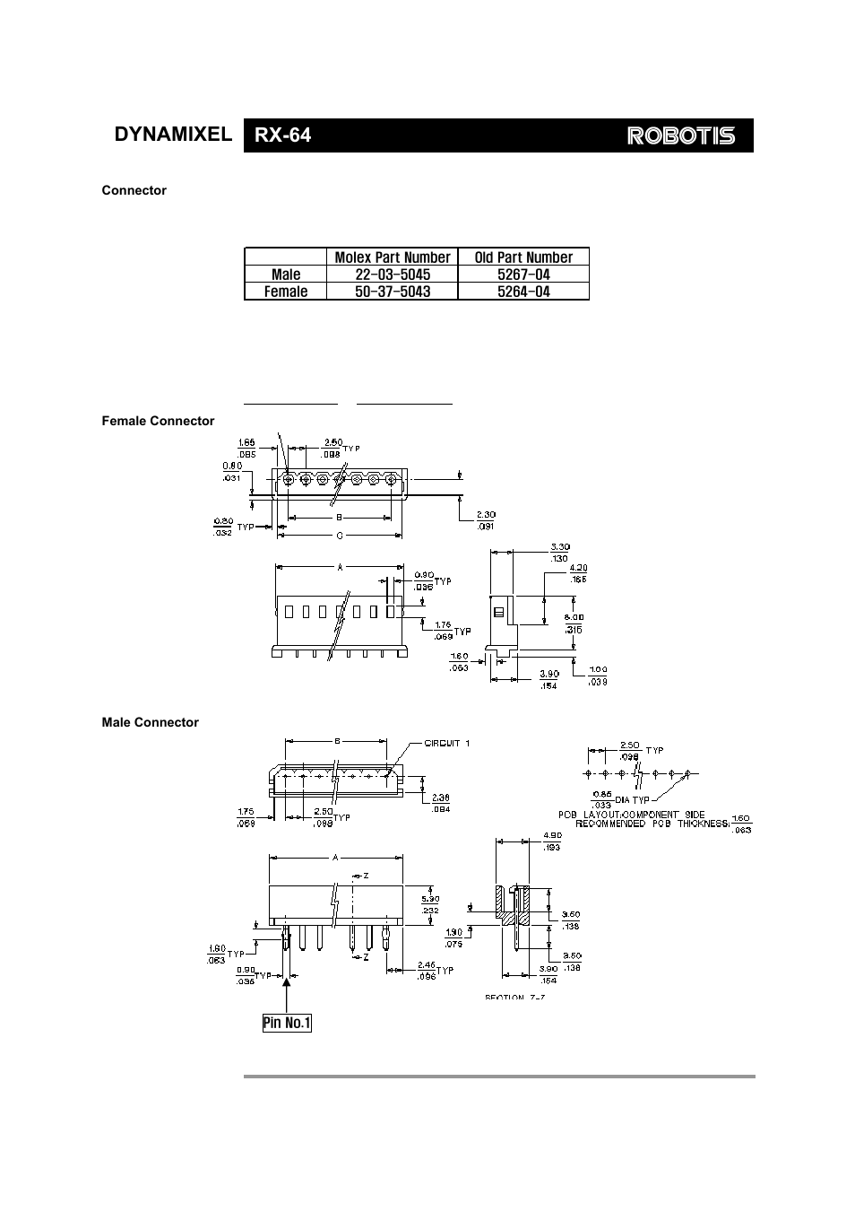 Dynamixel rx-64 | Robotis Dynamixel RX-64 User Manual | Page 37 / 38