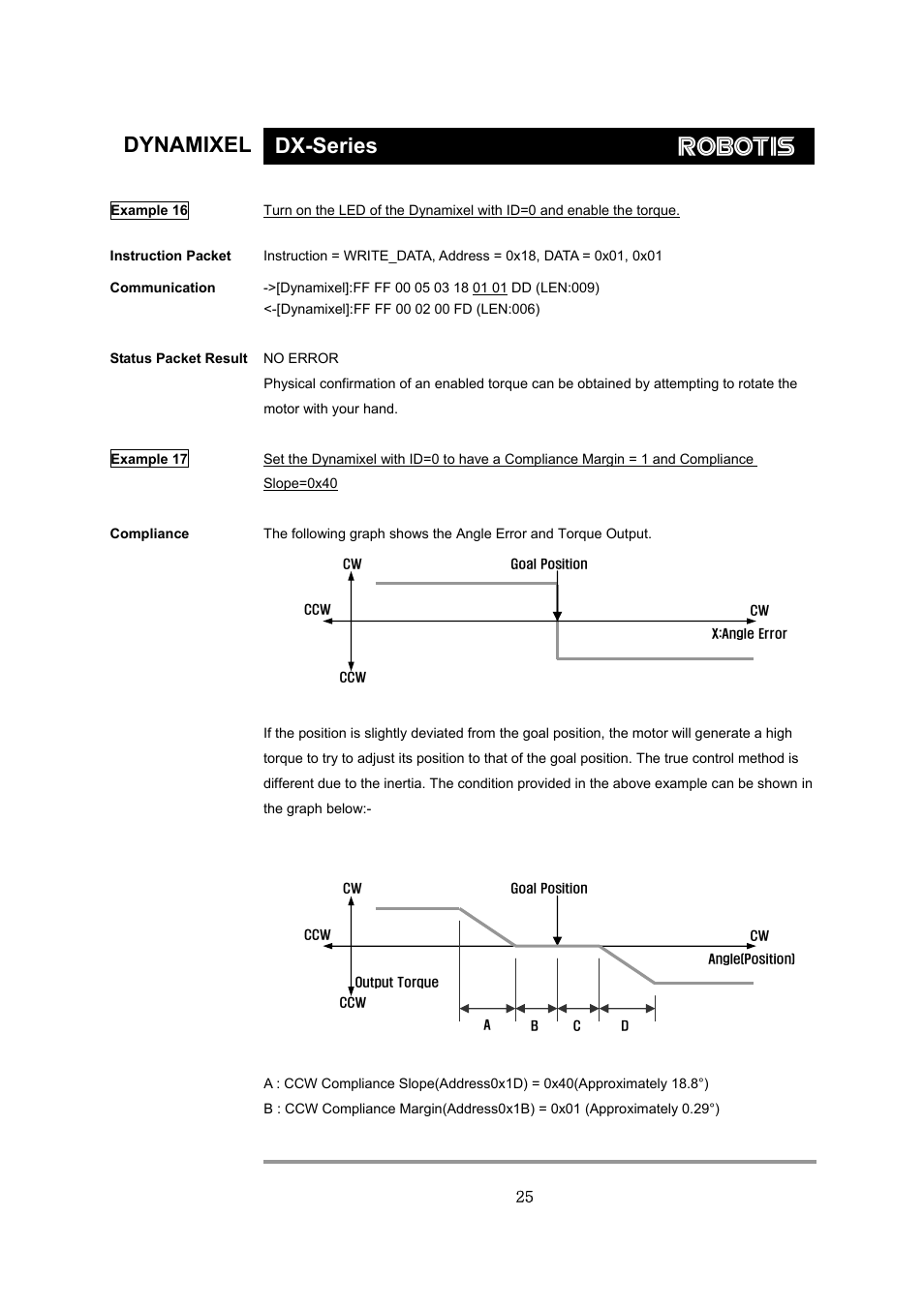Dynamixel dx-series | Robotis Dynamixel DX-117 User Manual | Page 26 / 43