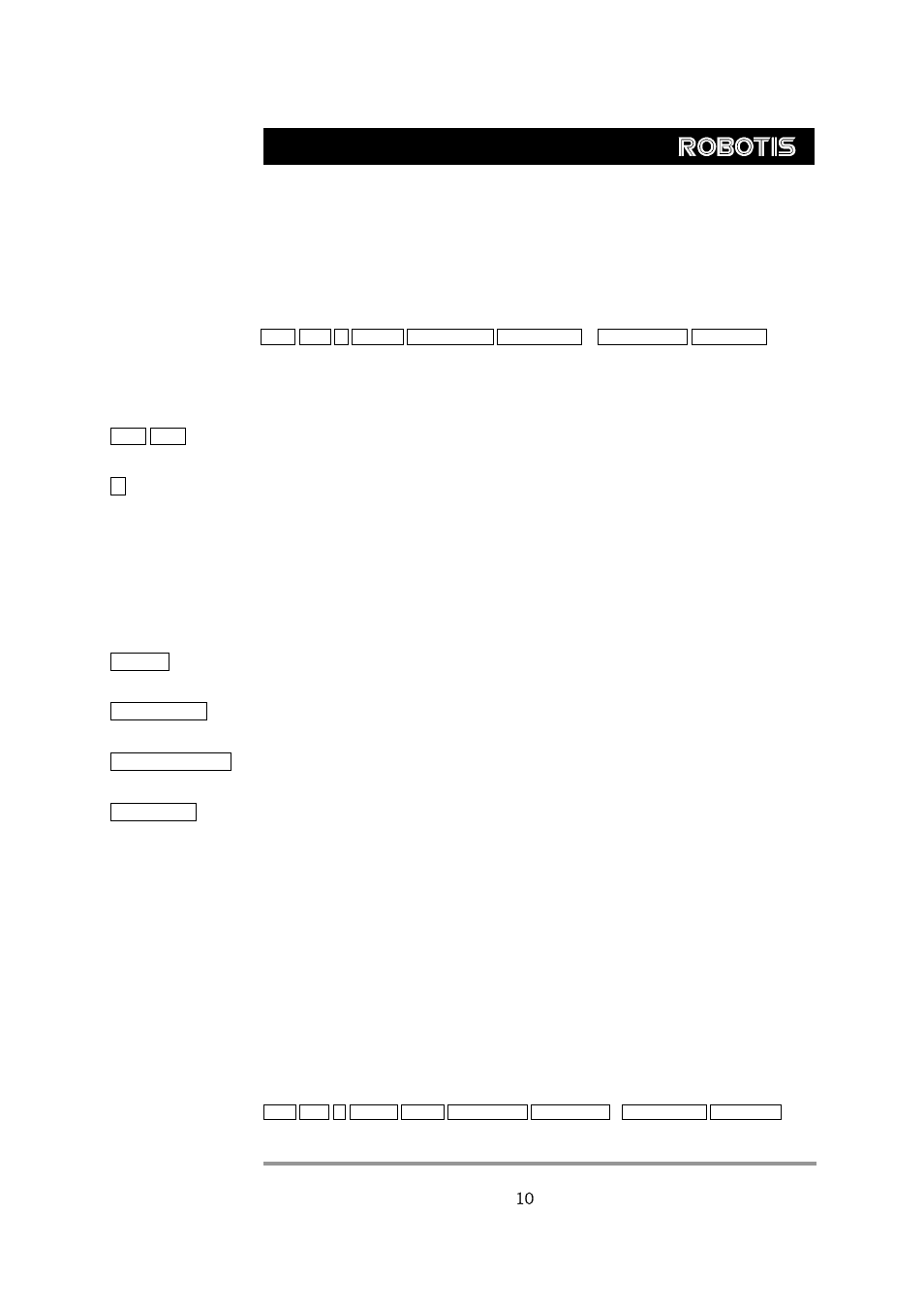 Dynamixel rx-28, 2. instruction packet, 3. status packet(return packet) | Robotis RX-28 User Manual | Page 11 / 39