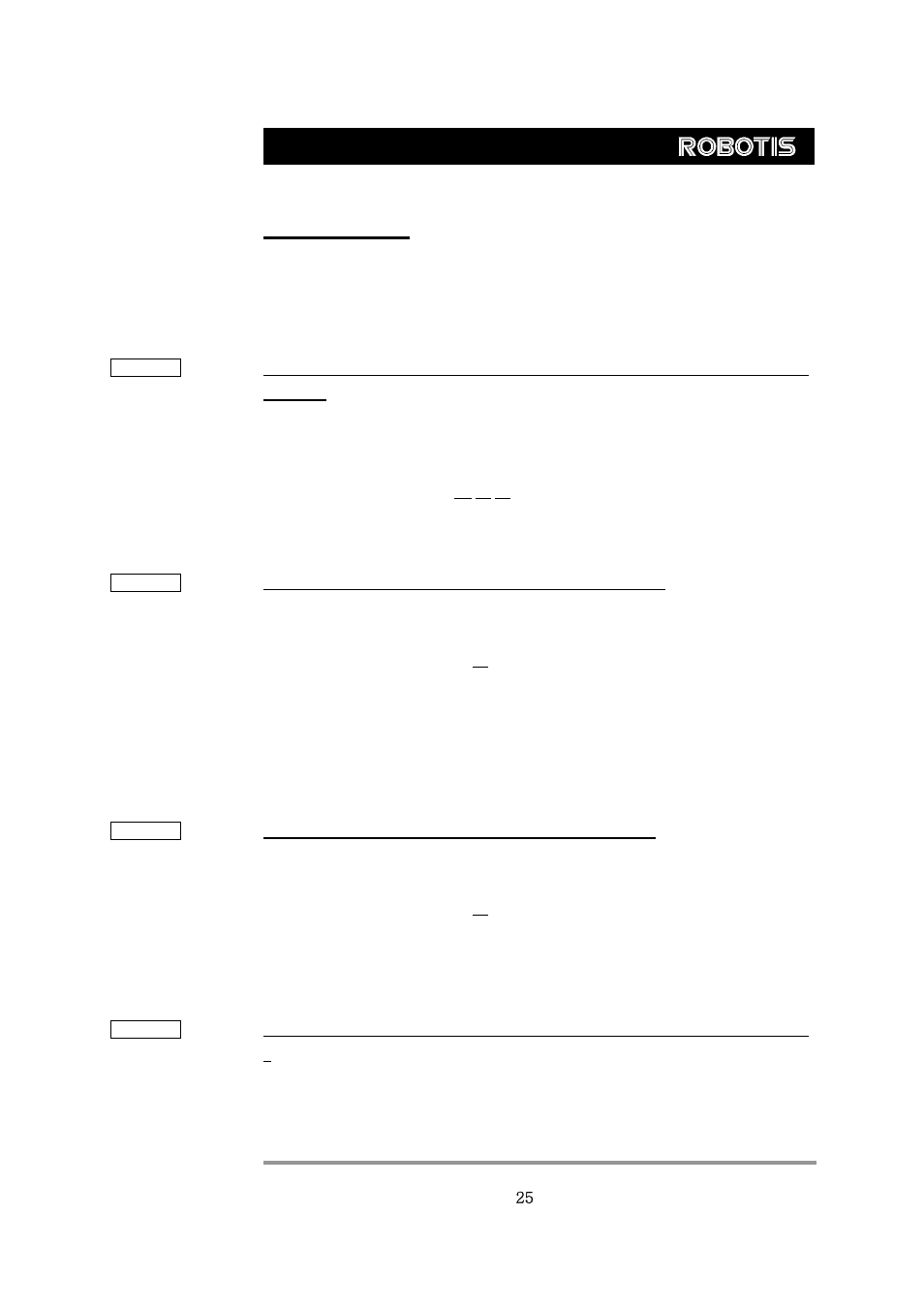 Example, Dynamixel rx-28 | Robotis RX-28 User Manual | Page 26 / 39