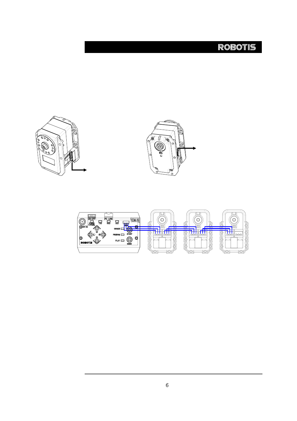 Dynamixel rx-28, 3. dynamixel wiring | Robotis RX-28 User Manual | Page 7 / 39