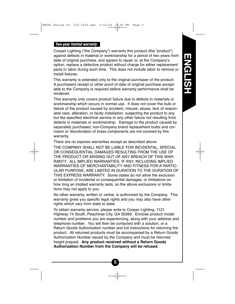 Regent Sheffield CSMV80W User Manual | Page 5 / 16