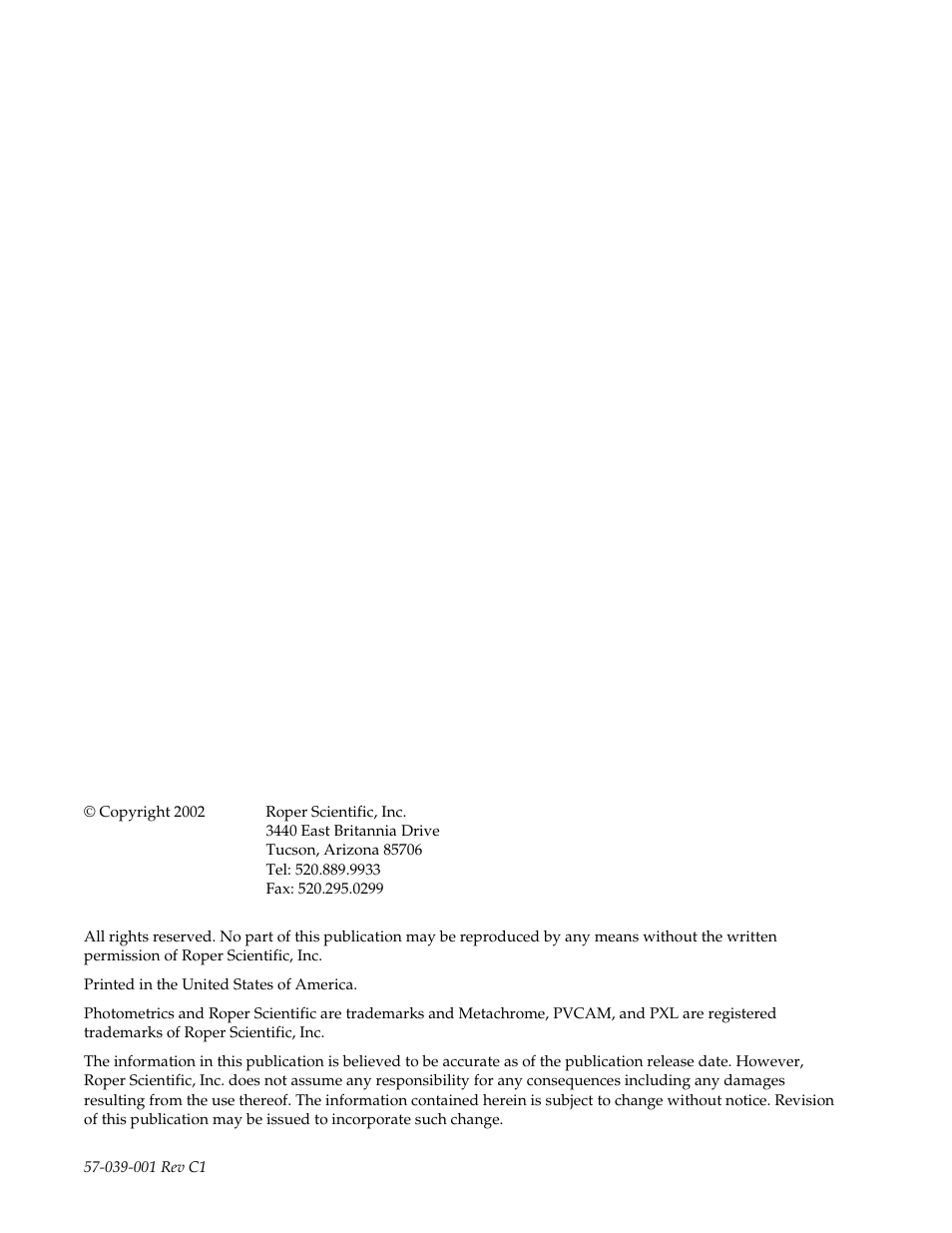 Roper Photometric User Manual | Page 2 / 52