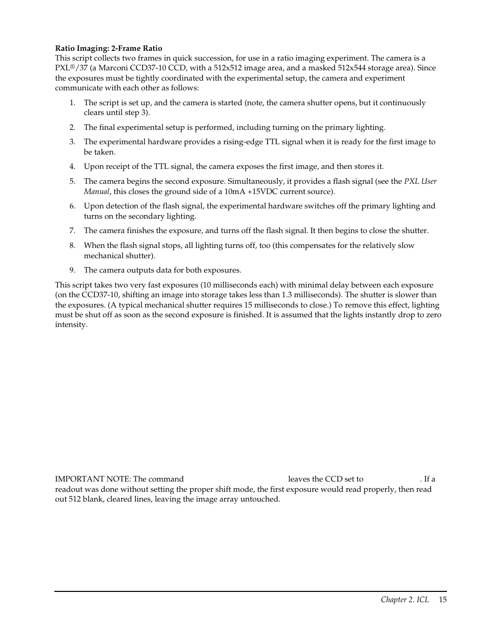 Ratio imaging: 2-frame ratio | Roper Photometric User Manual | Page 21 / 52