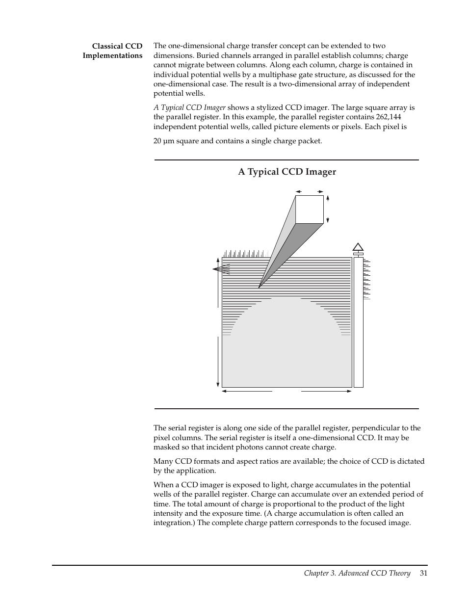 Classical ccd implementations, A typical ccd imager | Roper Photometric User Manual | Page 37 / 52