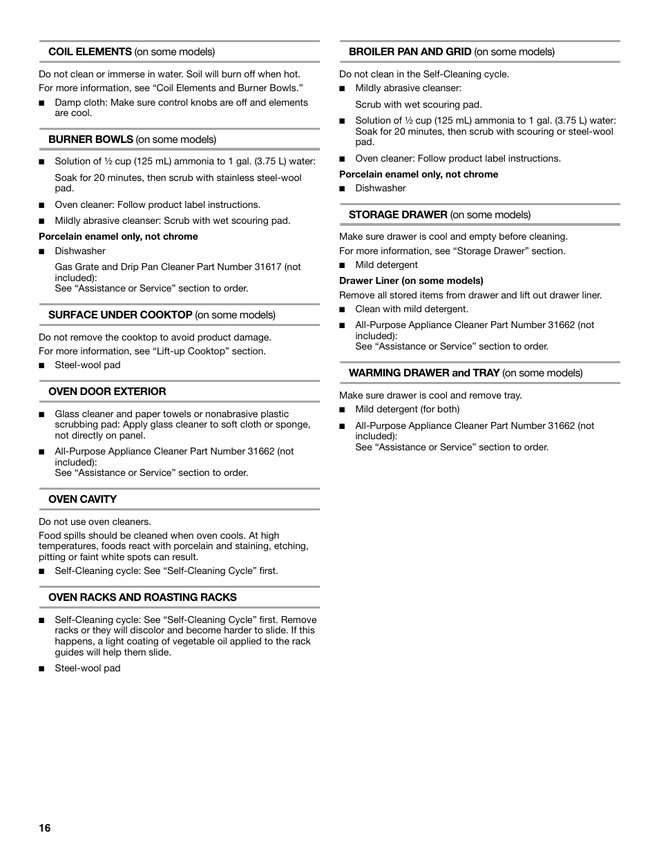 Roper 9761805 User Manual | Page 16 / 20