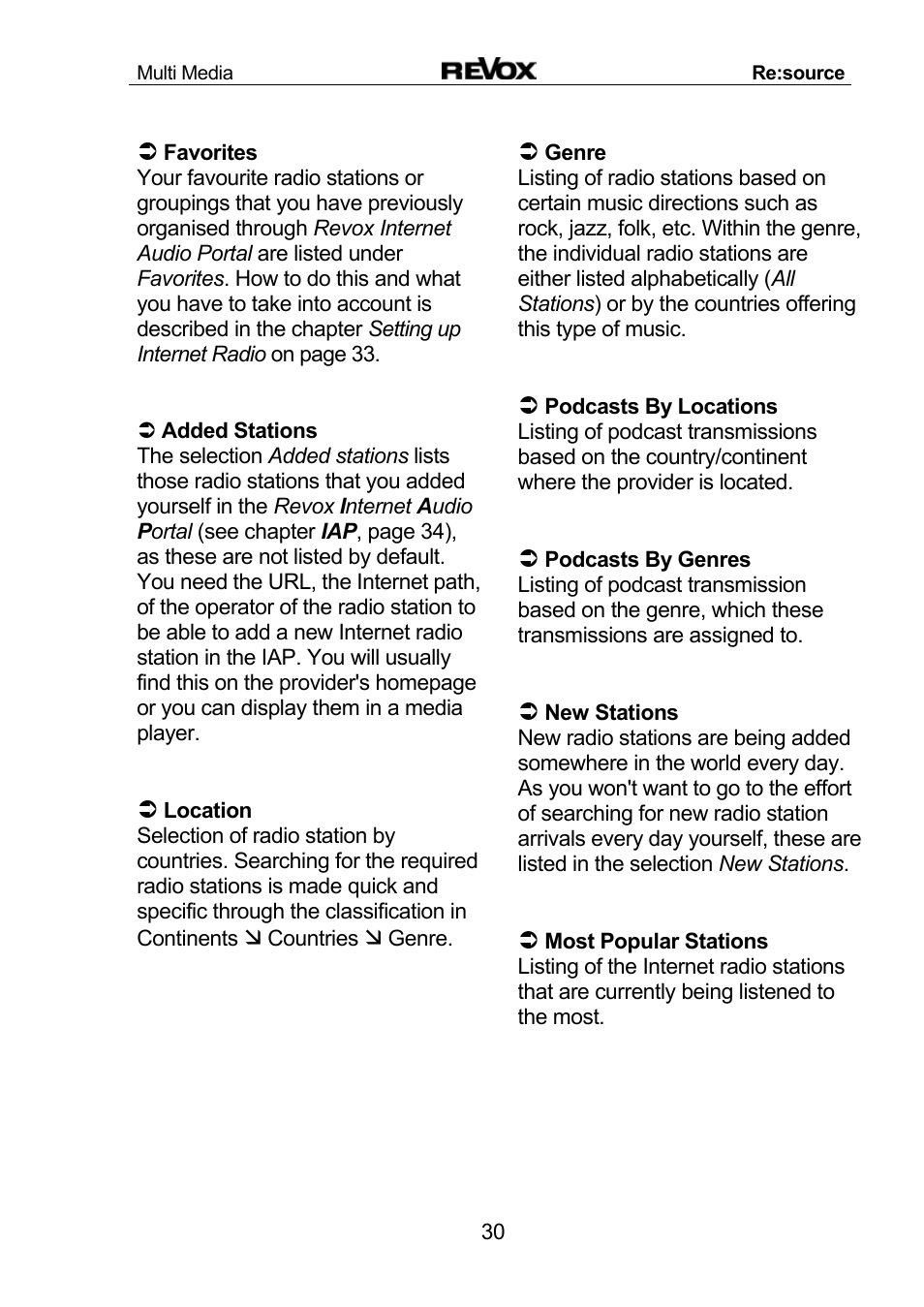 Revox Re:source MMM User Manual | Page 31 / 46